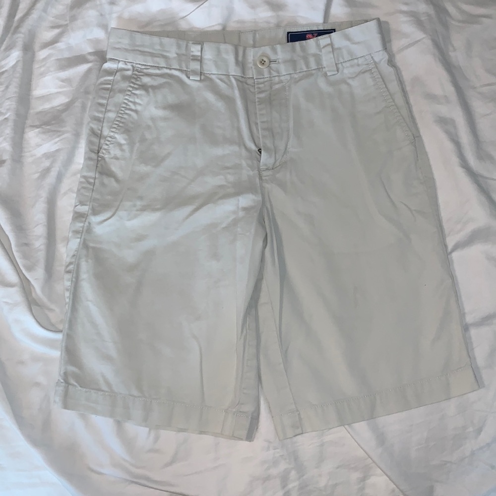 Vineyard Vines, White Stretch Breaker Shorts.